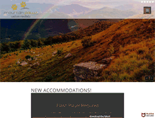 Tablet Screenshot of mountainpawscabinrentals.com